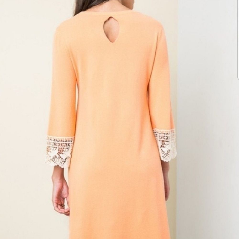 Hayden LA Crocheted Sleeve Sweater Dress Size Small - Picture 5 of 11